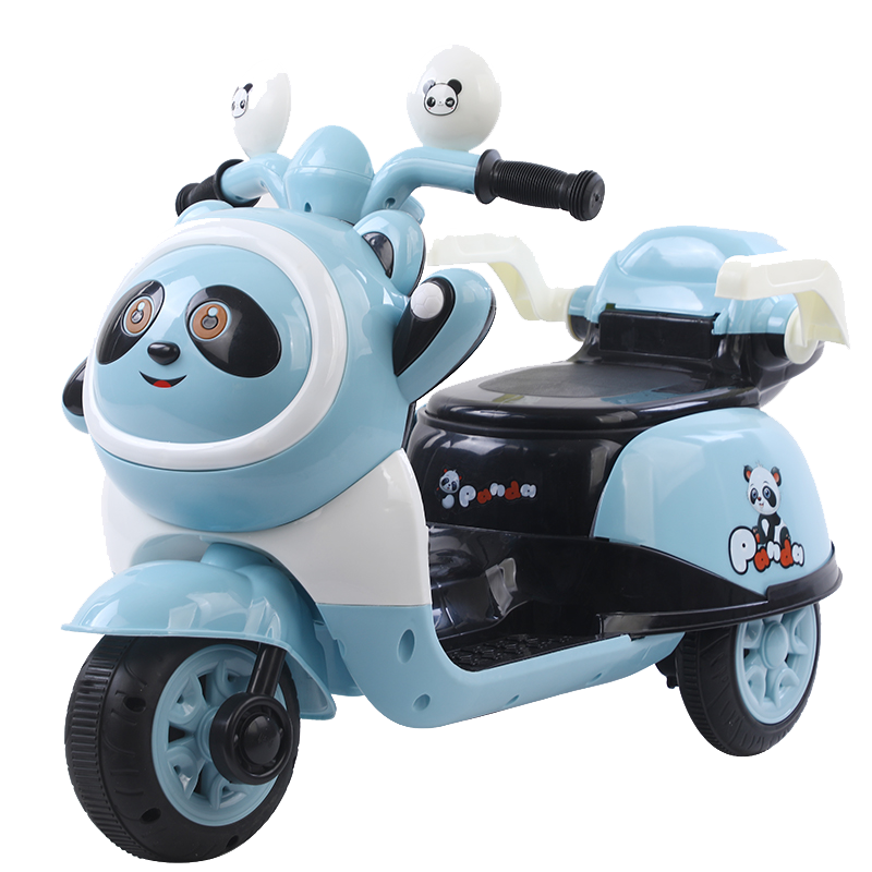 洛欧辰宝宝儿童电动摩托车三轮车男女小孩玩具车充电可坐人电瓶童车1-2-3-4-5岁 粉色顶配早教+推把+大电瓶（2-3小时）
