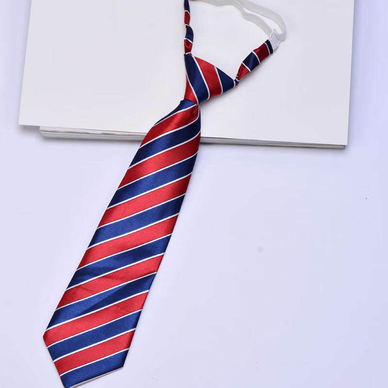 中号蓝红 白皮筋 领带