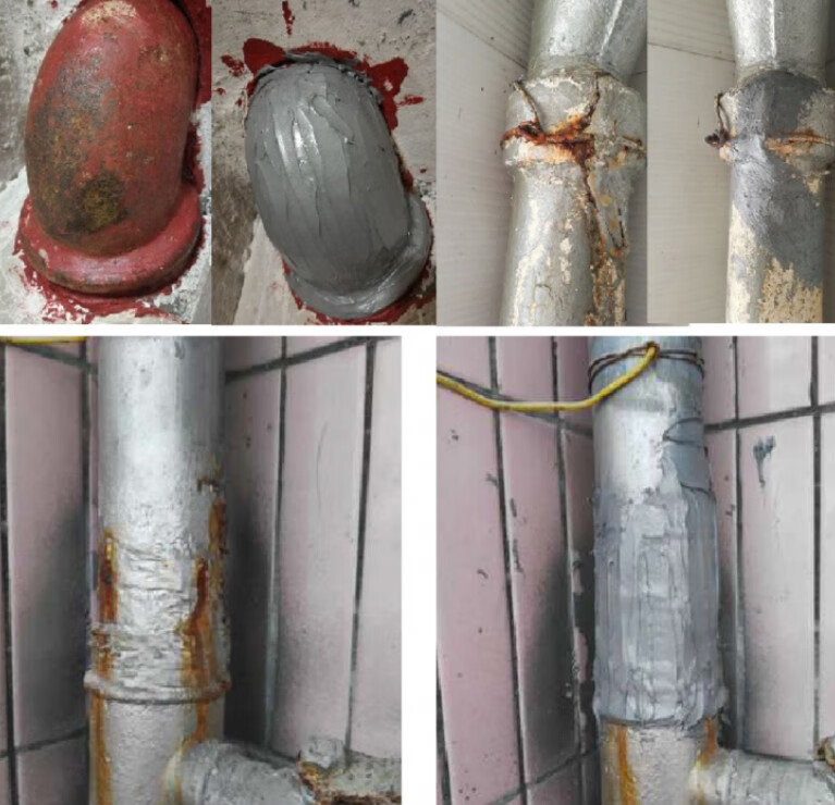 扑哩扑剌水管补漏胶高压铸铁管塑钢泥暖气 带水堵漏施工套餐一