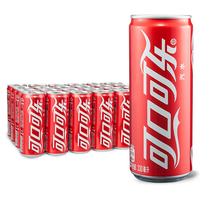 可口可乐 coca-cola 汽水 碳酸饮料 330ml*24罐 整箱装 可口可乐公司