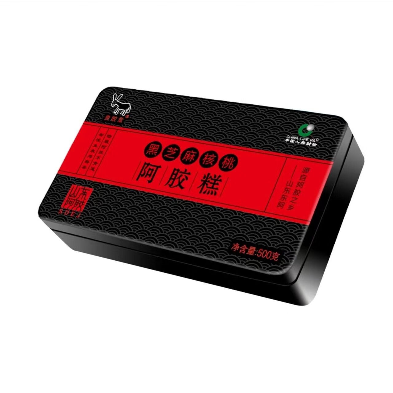 【药房直发】贵胶堂阿胶糕山胶糕正宗500g核桃糕抖音同款阿胶糕厂家直发货 超值热卖7盒黑芝麻核桃阿胶糕活