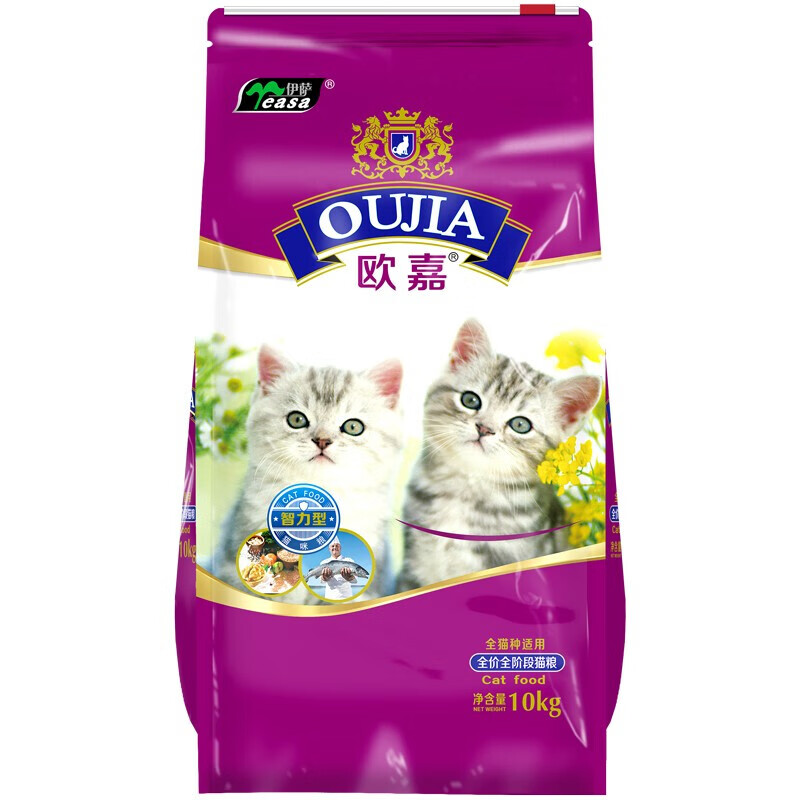 新伊萨猫粮,陪伴岁月猫粮,嘉露猫粮幼猫成猫猫粮猫奶糕猫干粮鱼肉味