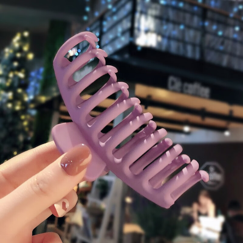 飞花 鲨鱼夹抓夹洗澡夹子头发夹后脑勺大号发抓发量多卡子大发夹头饰