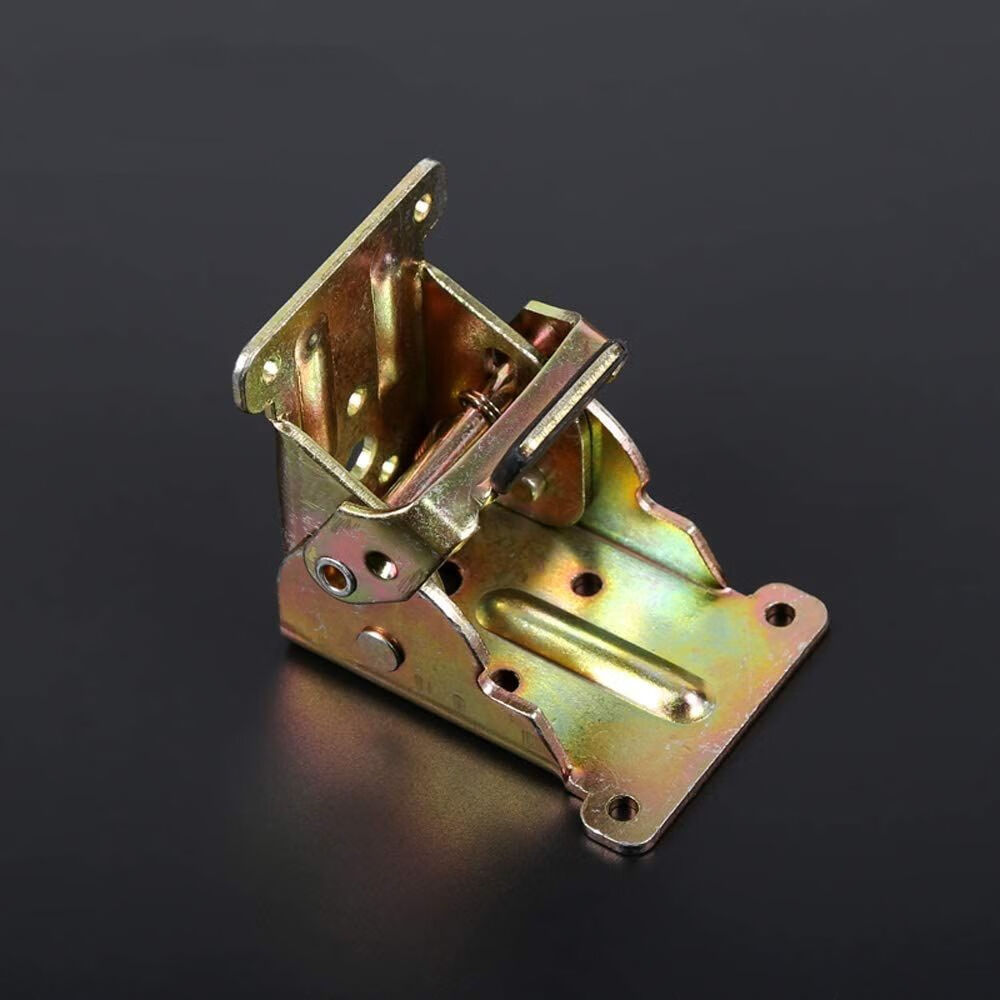 千惠侬90度自锁折叠合页铰链床桌椅桌脚板凳折叠茶几家具不锈钢连接