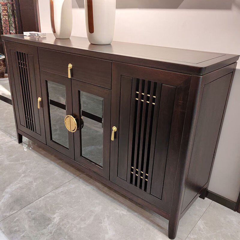 靠墙 乌金木餐边柜【长1200*400*900mm】现做 可定做其他颜色跟尺寸