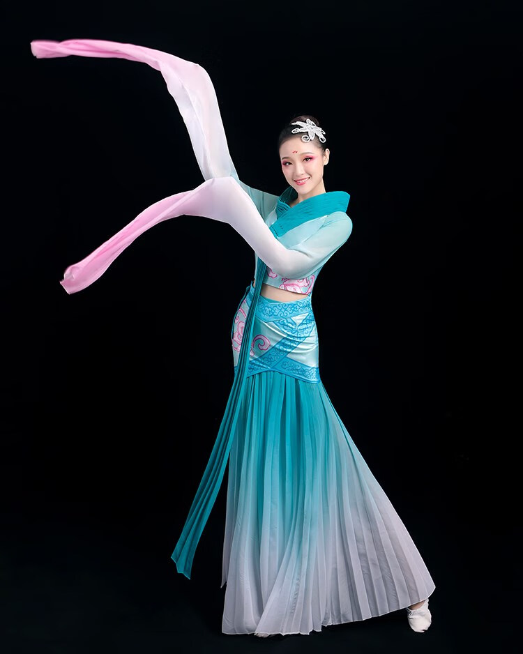 樊虎(fanhu)万圣节圣诞节古典水袖演出服原版采薇舞蹈服装女惊鸿舞