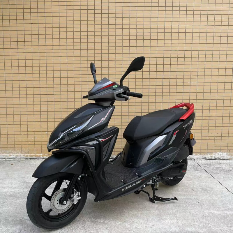 智询裂行125摩托车踏板车国四电喷燃油车省油车可上牌 高配磨砂黑 无