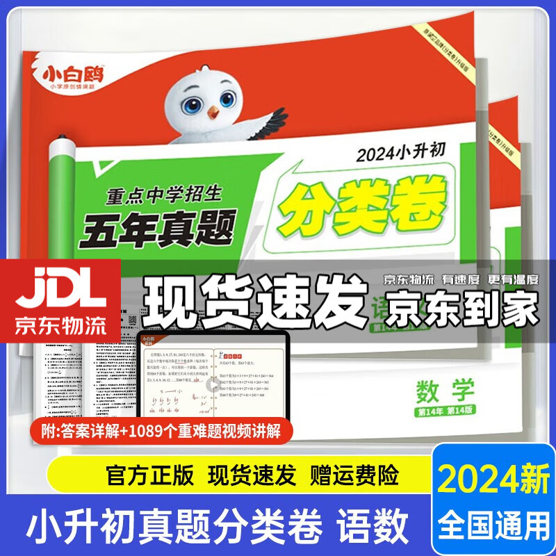 2024版小白鸥星空小升初真题卷语文数学英语毕业分班考试卷重点中学招生分班真题试卷超详解小学五年级六年级万唯小升初系统总复习 分类卷2本语数