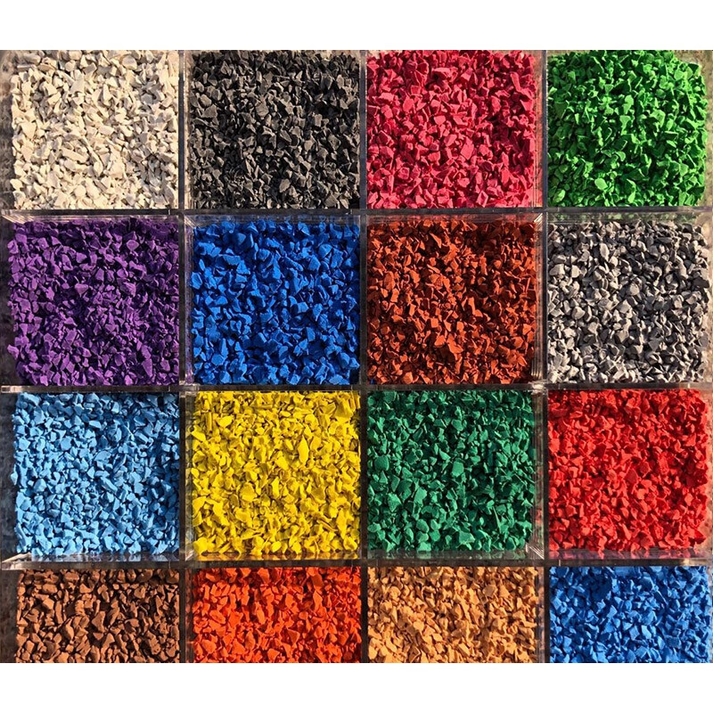 黛筱胧epdm橡胶颗粒幼儿园地面塑胶彩色跑道材料地胶户外篮球场塑料