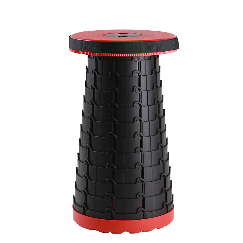 地铁旅行排队神器可收缩座椅折叠凳伸缩凳子户外钓鱼便携伸缩凳 升级款黑色