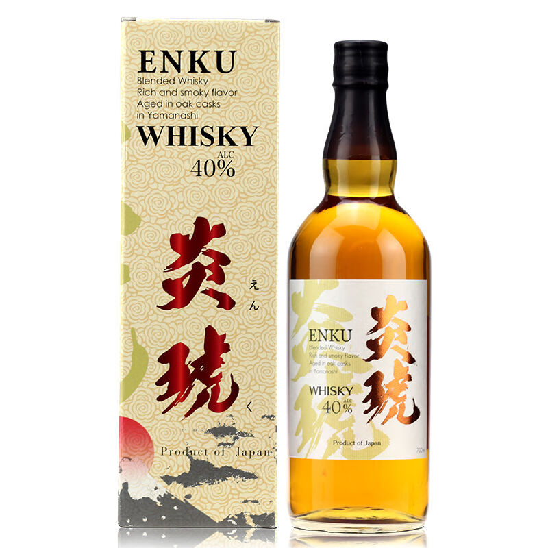 名取日本进口 炎琥威士忌 ENKU Blended Whisky 700ml日威入门级