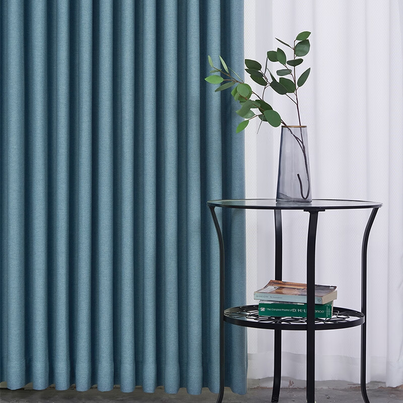 雪尼尔布料窗帘雪尼尔混纺窗帘法式奶茶色卧室全遮光2022年新款lp