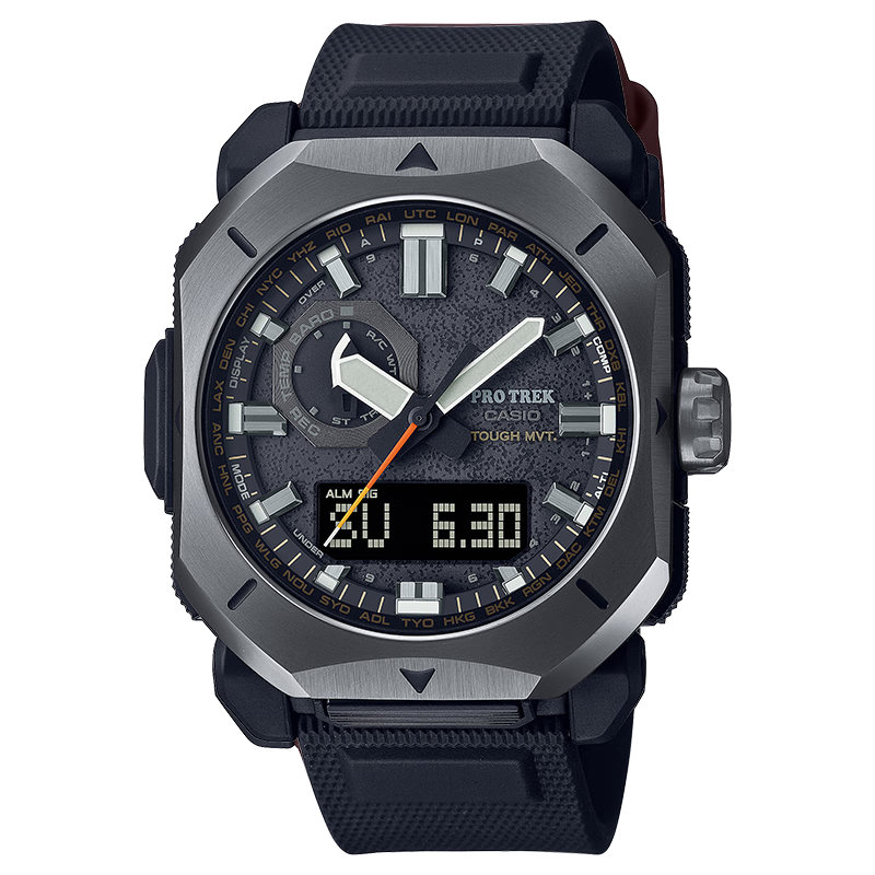 卡西歐（CASIO）【618】男表戶外運(yùn)動(dòng)protrek太陽能時(shí)尚防水登山表男士電子手表 PRW-6900Y-1探險(xiǎn)黑【新登山款】
