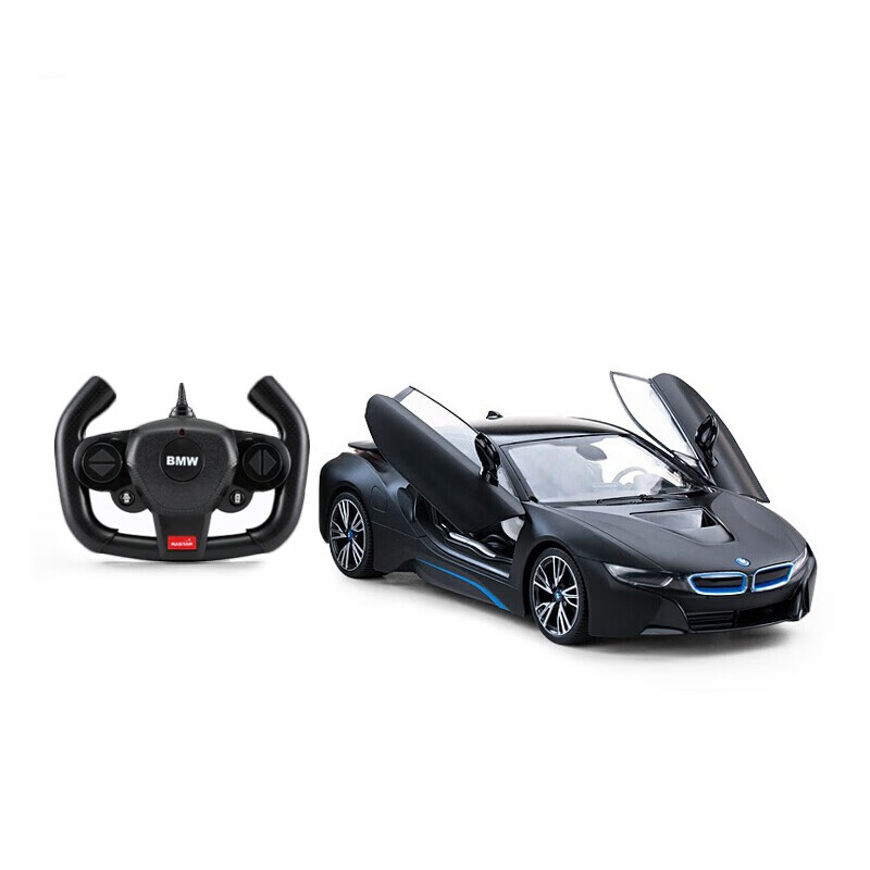 哑光玩具车星辉宝马遥控车男孩儿充电电池跑车遥控开门