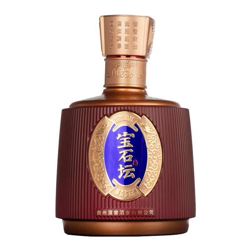 湄窖蓝宝石坛 红宝石坛 酱香型 高度优级白酒 53度  送礼 高端宴请 53度 500mL 6瓶 整箱【红宝石坛】