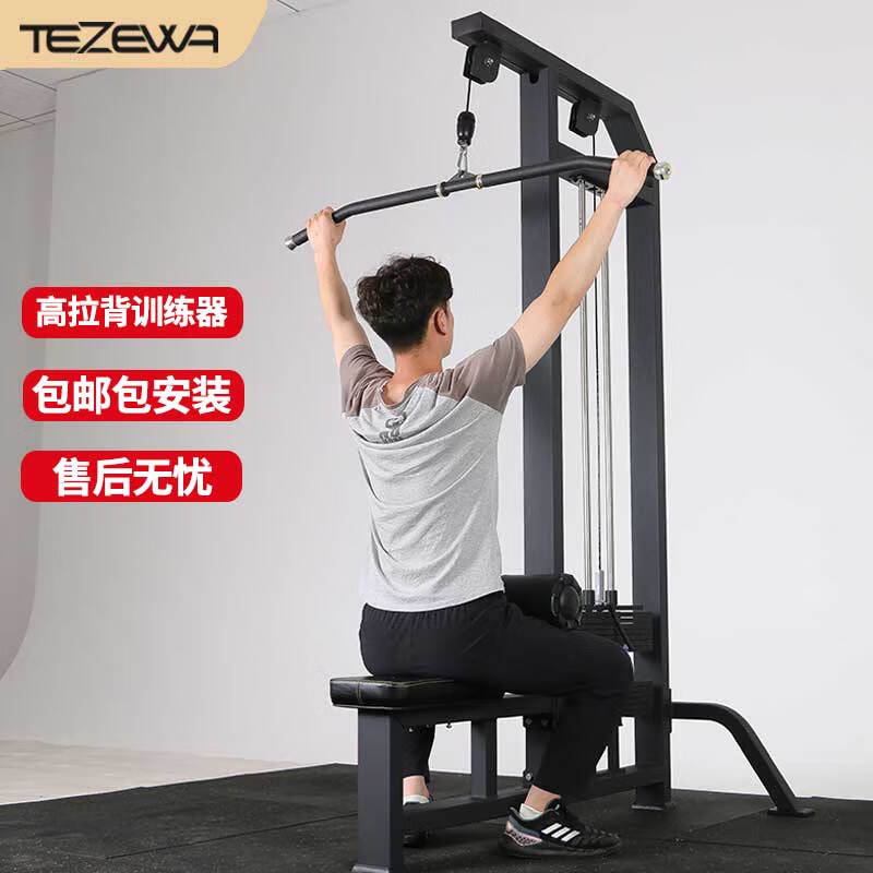 tezewa 综合训练器商用龙门架高位下拉力量训练家用健身器材 高拉背