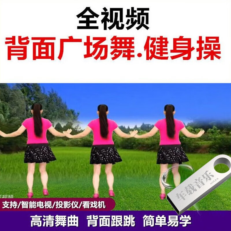 教程广场舞蹈经典流行歌曲mp4高清u盘 32g背面广场舞视频 音频音乐600