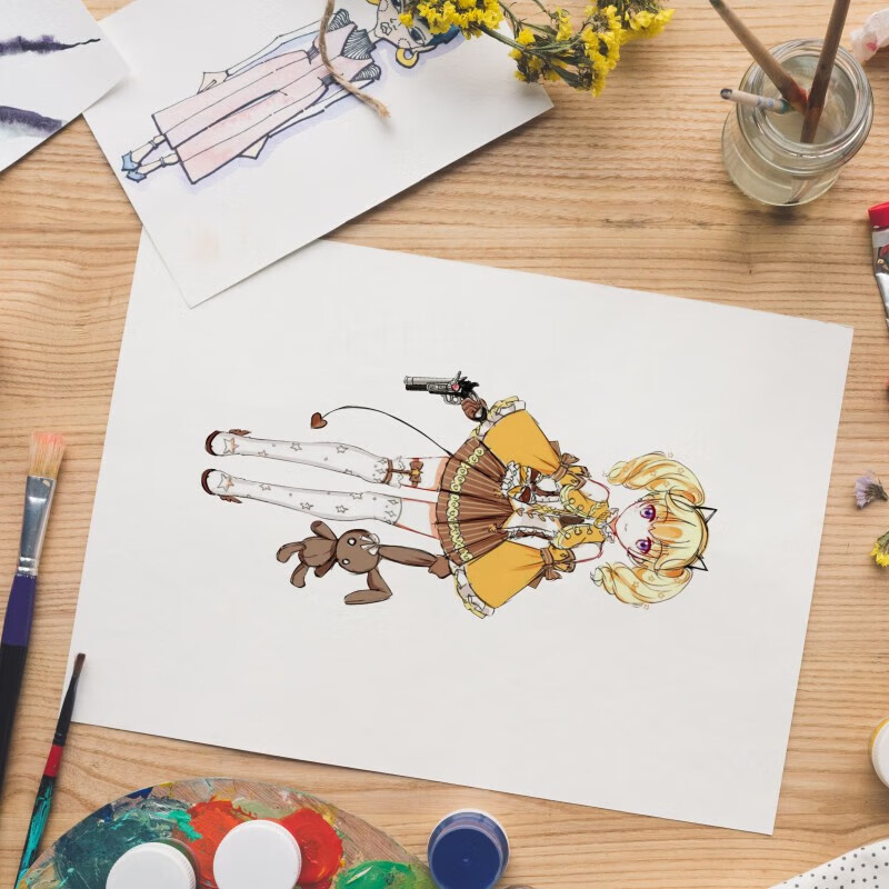 漫画肯特纸彩铅纸马克笔用a3a2漫画纸8k4k开手绘加厚绘画设计纸a4 250