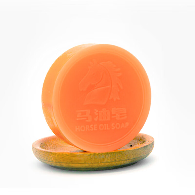 丽恩熙马油皂清洁洗脸香皂手工精油皂(发3个) 80克裸皂