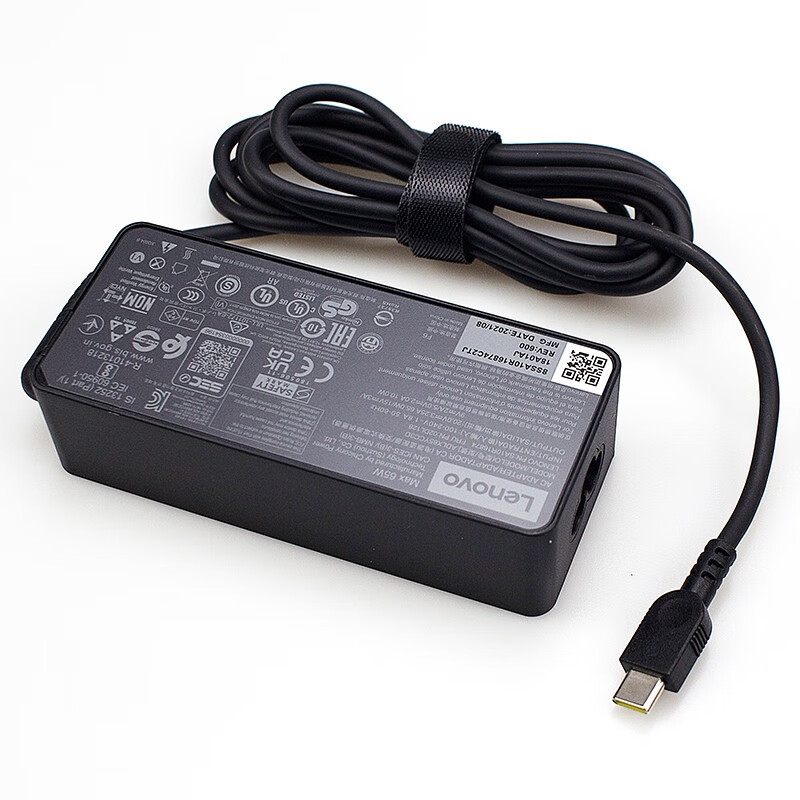 联想(lenovo 原装 usb-c type-c笔记本电源适配器 65w 电脑充电器
