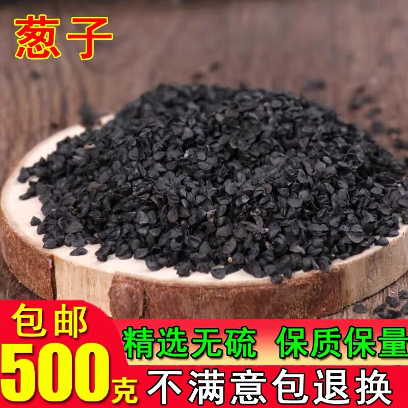 葱子中药材新货葱子 大葱籽 大葱子 葱子葱籽500克包邮 葱子10克体验