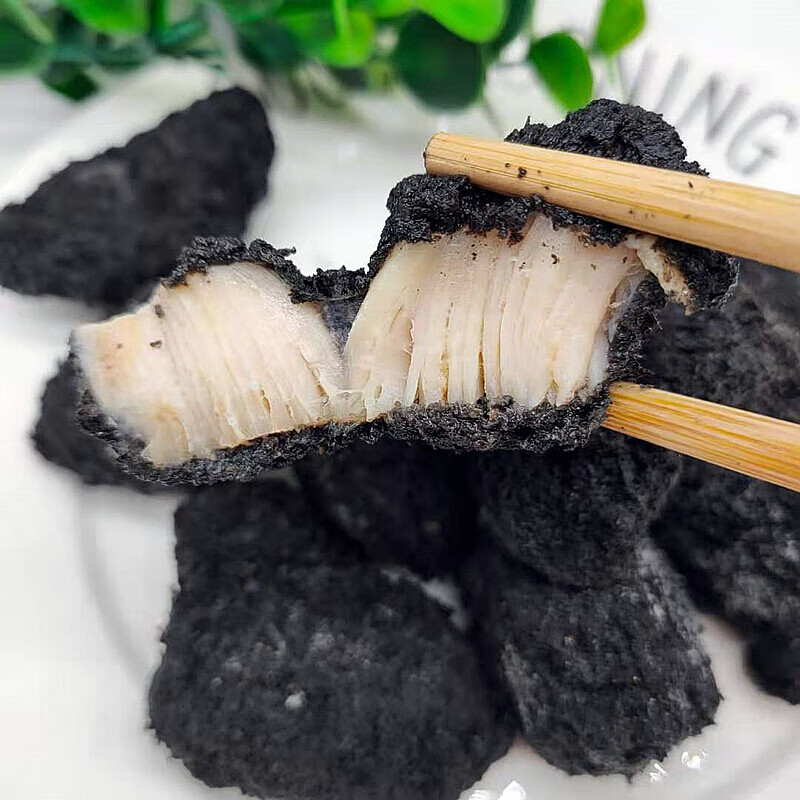 虎钢馋黑金鸡块1kg墨鱼汁盐酥鸡脏脏黑炭炸鸡冻半成品新品特色油炸