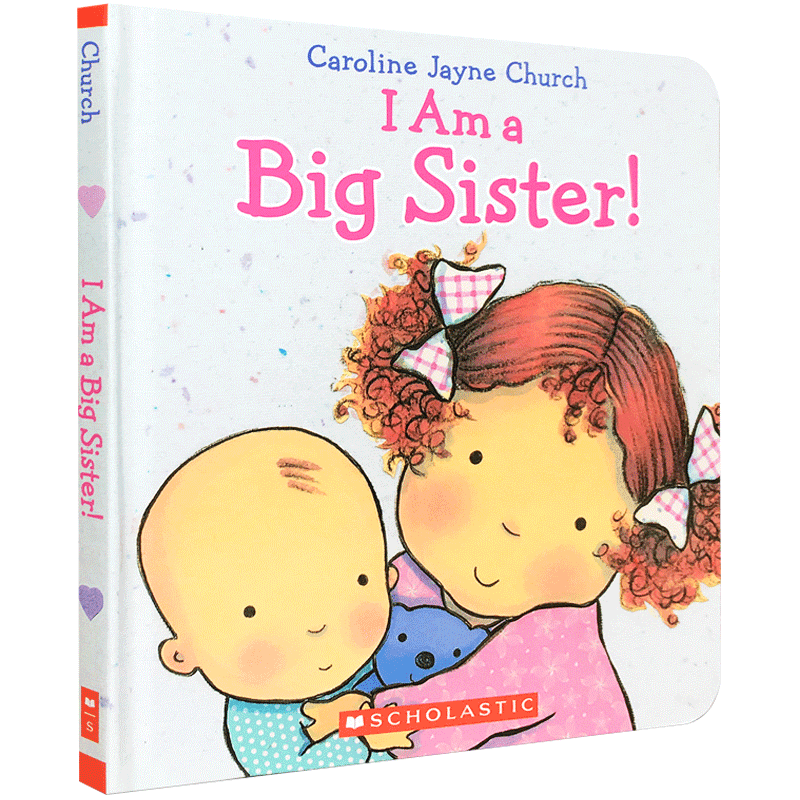 预订英文原版 i am a big sister我是大姐姐 二胎育儿纸板培养情商