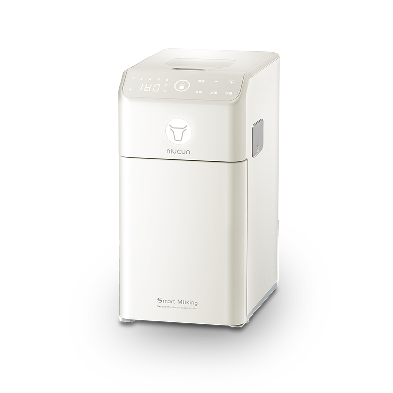 牛村智能冲奶全自动婴儿调奶器一键冲奶粉机泡奶机夜奶神器兑奶器充奶 双水路版 1.8L 珍珠白