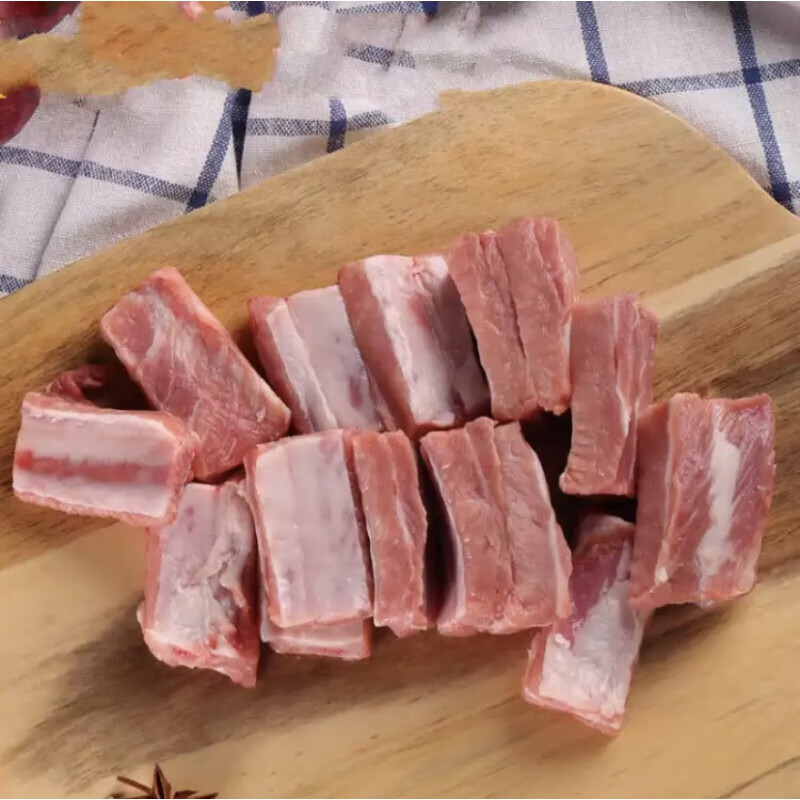 果亦橙国产猪排骨2000g新鲜仔排新鲜现杀猪肋骨 子排 纯仔排