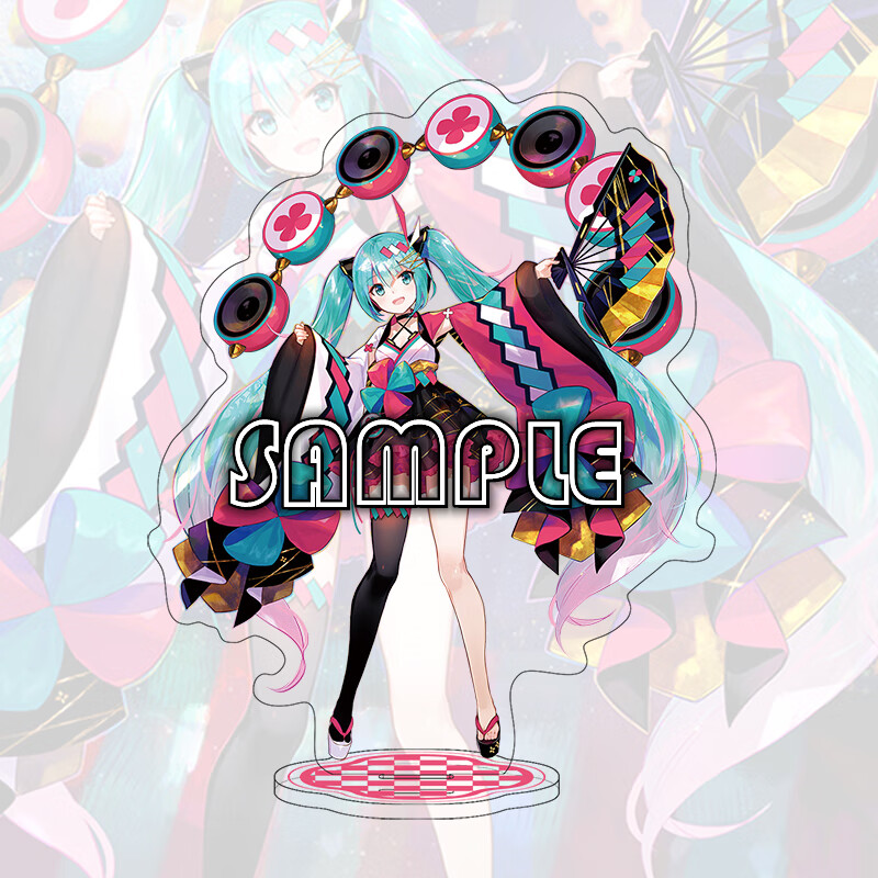 魔法红初音 16cm立牌 透明底座款