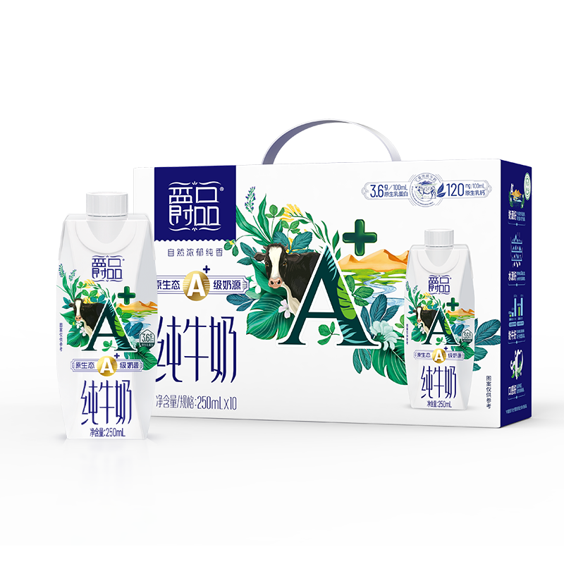 夏进品牌纯牛奶250ml价格走势及评测分享