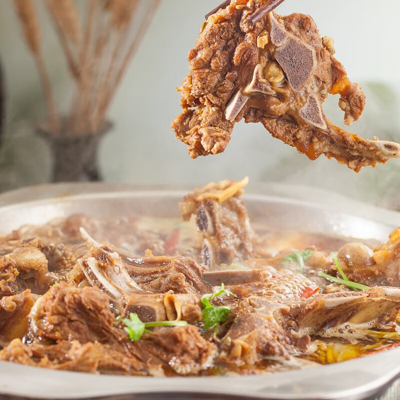 滩羊鲜生 宁夏滩羊肉 羊蝎子500g/箱 火锅食材 新鲜羔羊脊骨清真牛