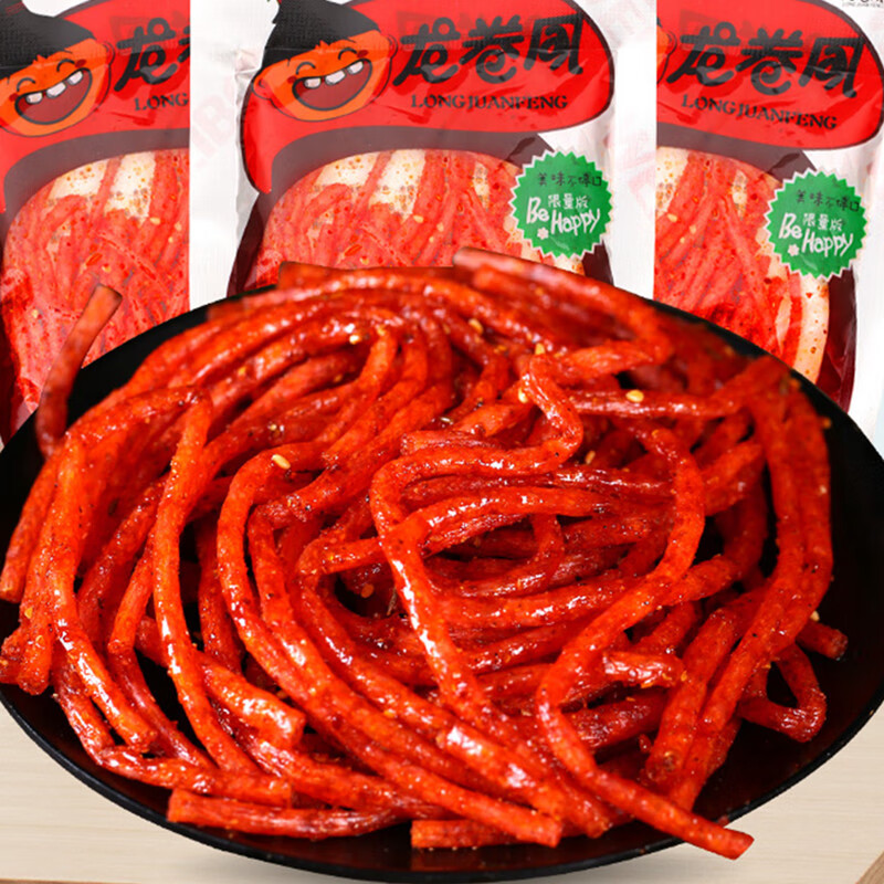 龙卷风辣条麻辣零食37克大包好吃实惠美味零食经典休闲辣味零食香辣