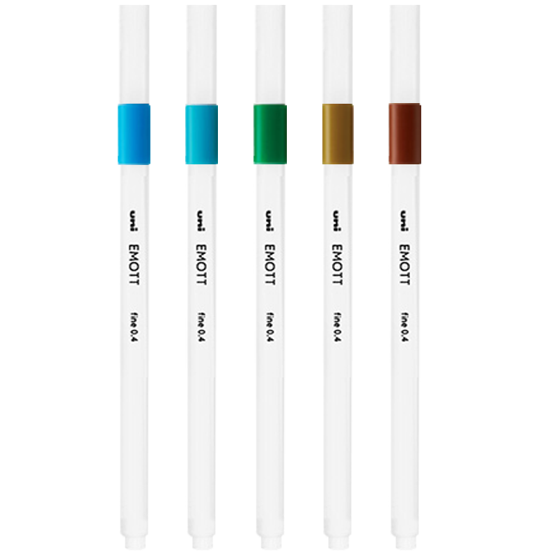 uni 三菱铅笔 PEM-SY 5C 单头荧光笔 海岛5色