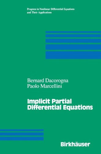 预订 implicit partial differential equations