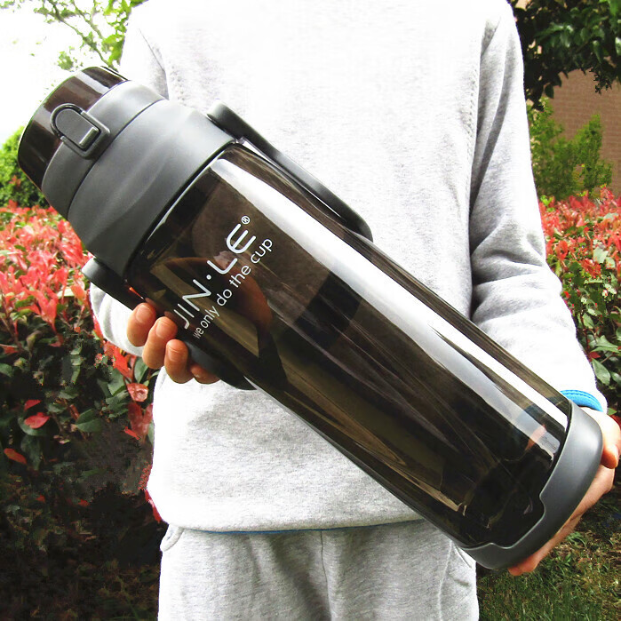 幻视 大茶杯3000毫升 超大容量便携塑料大号杯子摔sn7830 2500ml 灰色