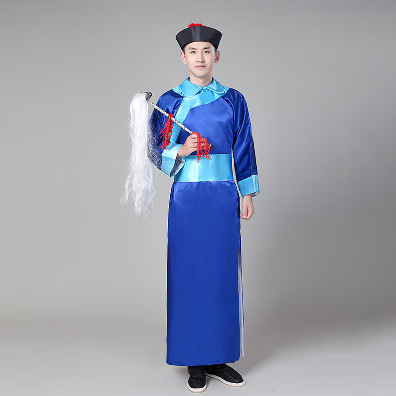 洛必达清朝太监总管服装秋冬古装公公宫廷舞台年会表演僵尸演出服