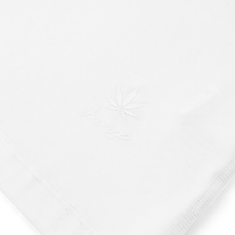 汉麻世家（HANP）男士圆领打底衫棉汉麻粘胶柔软舒适透气男士T恤自京营 晨霜白 M