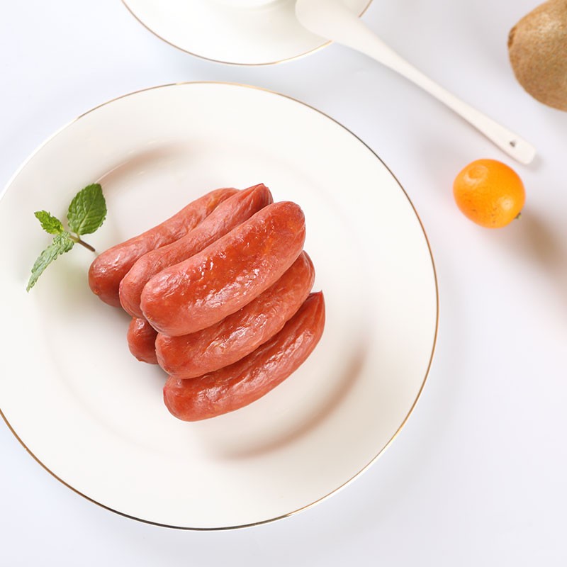 喜旺冷切肠160g 8袋 火腿肠零食即食小香肠蒜肠 蒜香味