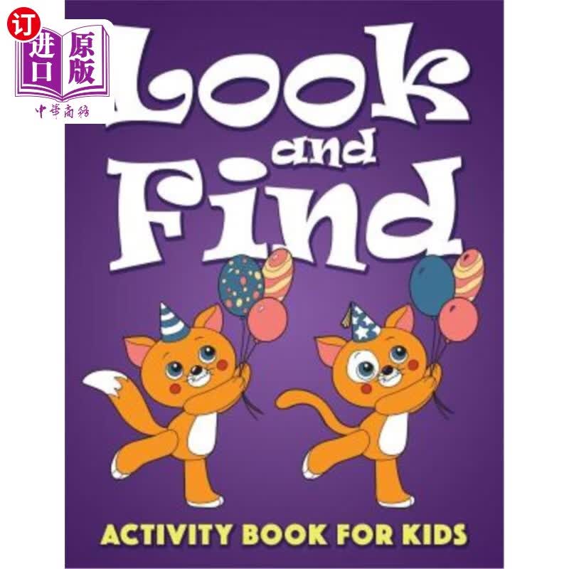 海外直订look and find activity book for kids 找孩子们的活动手册