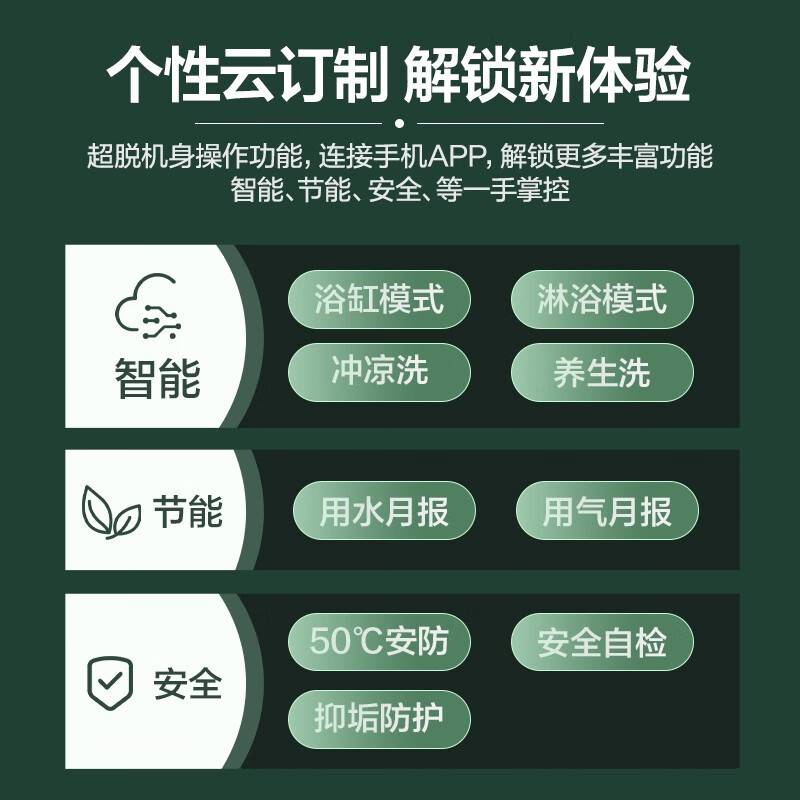 海尔（Haier）16升燃气热水器天然气超一级能效双增压零冷水水气双调恒温家用JSLQ27-16ECO-LU1