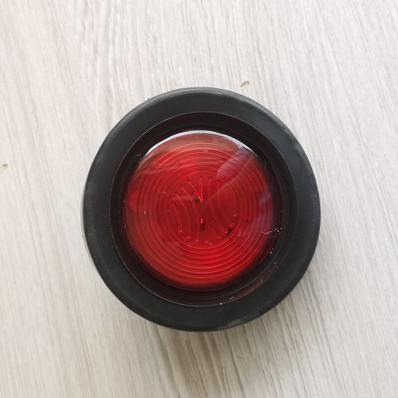 灯2寸小圆灯24v货车罐车示高示宽灯圆形角灯 中集2寸圆示宽灯【红色】