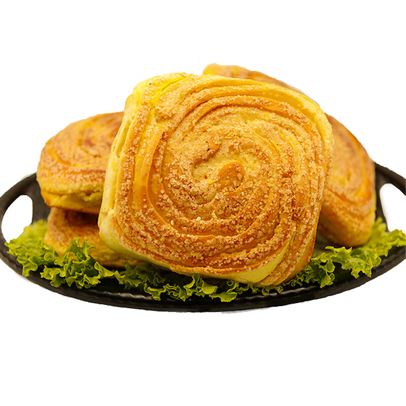 鲜有志甘肃特产烤花馍烤饼烤馍酥馍香酥千层饼花卷油旋面包早餐小吃