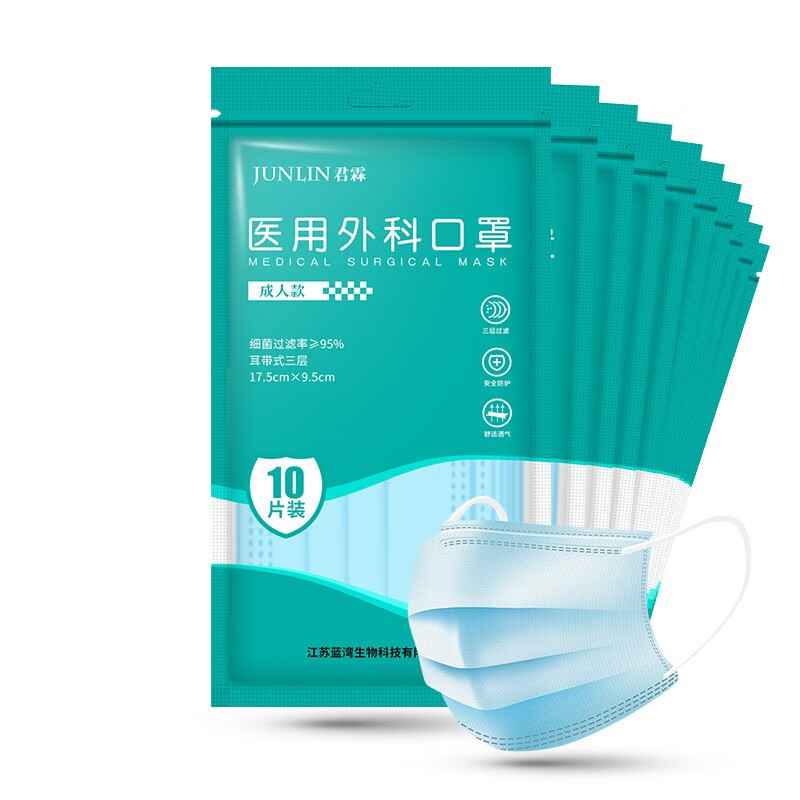 口罩达人推荐:君霖医用外科一次性口罩,价格走势实时掌控