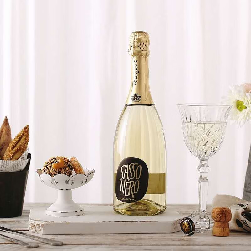 意大利进口香槟起泡酒硅蜜甜型白葡萄酒气泡酒莫斯卡托小甜水礼盒装 单支