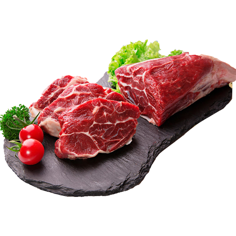 LONGJIANG WAGYU 龍江和牛 国产和牛 原切牛腱子肉1kg/袋 谷饲600+天 牛肉生鲜 冷冻