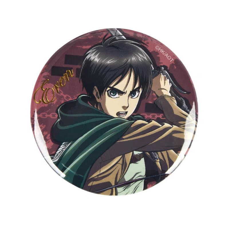 官谷进击的巨人/吧唧利威尔兵长艾伦三笠二次元周边 a款 烫金徽章