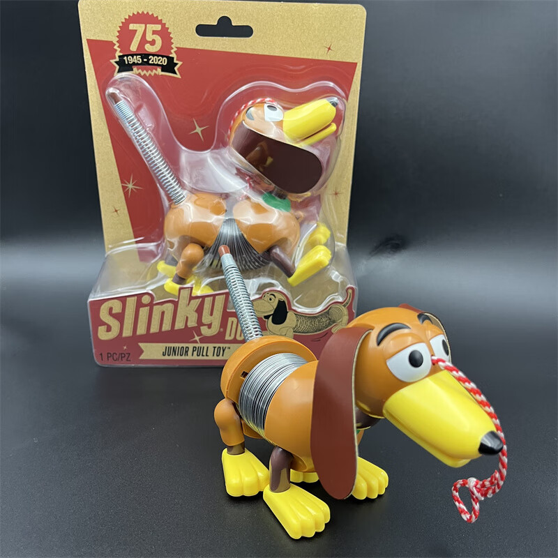 迪士尼(disney)玩具总动员 75周年弹簧狗 巴斯光年胡迪翠丝机器狗玩具