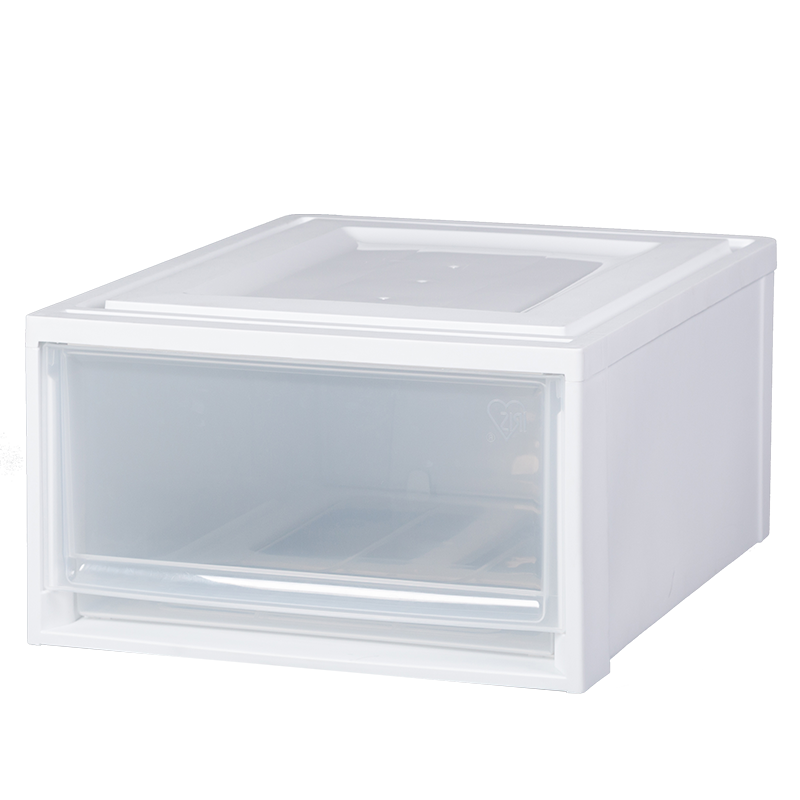爱丽思 可叠加塑料抽屉式收纳箱 46L 白色BC-450D