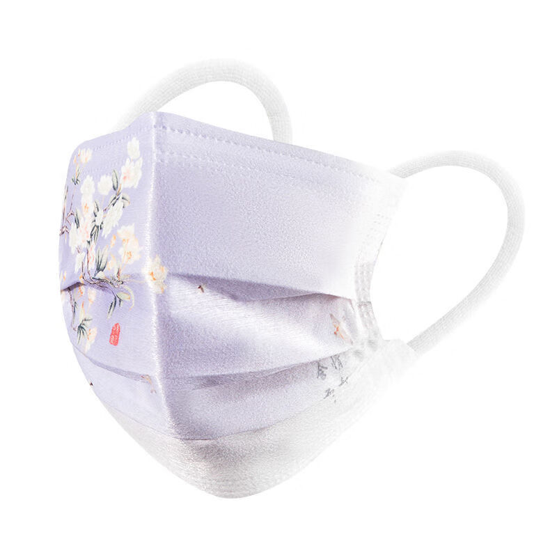 古风文创口罩成人一次性三层防护独立包装夏季中式复古印花中国风 高